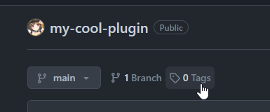 0 tags button